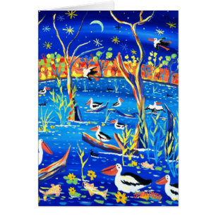 Carte d'art : Station de Banrock, perchoir de