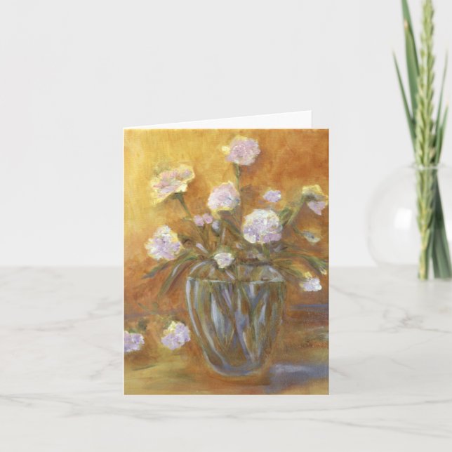 Carte d'art "Sunny Carnations" (Devant)