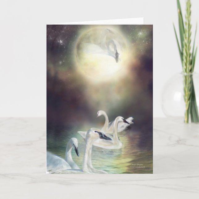 Carte d'art Swan Dreams (Devant)