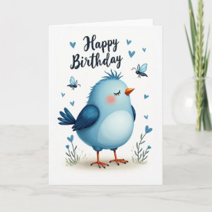 Carte d'art Sweet Blue Bird