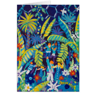 Carte d'art : Vallée de jungle, le projet d'Éden
