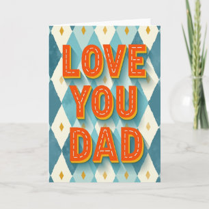 Carte d'art Vibrant Amour Toi Papa