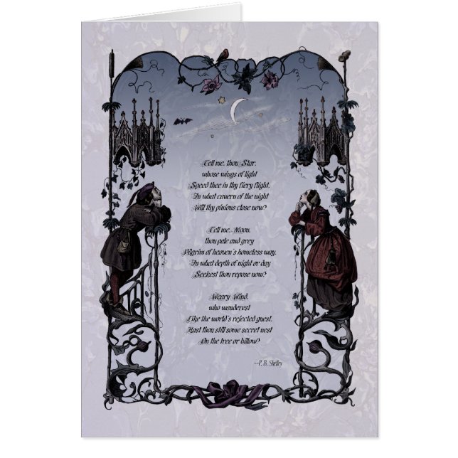Carte d'art victorienne Shelley "Wanderers" (Devant)