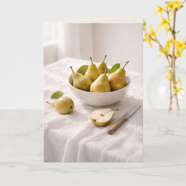Carte d'art vide Still Life Récolte Silencieuse (Fleur jaune)