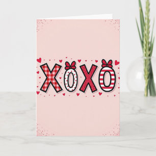 Carte d'art Xoxo Love And Hearts