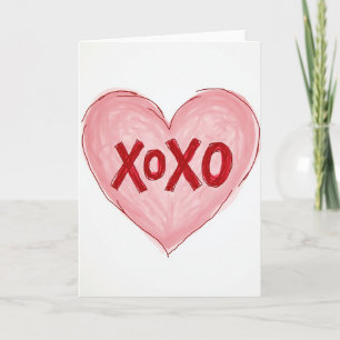 Carte d'art Xoxo sincère