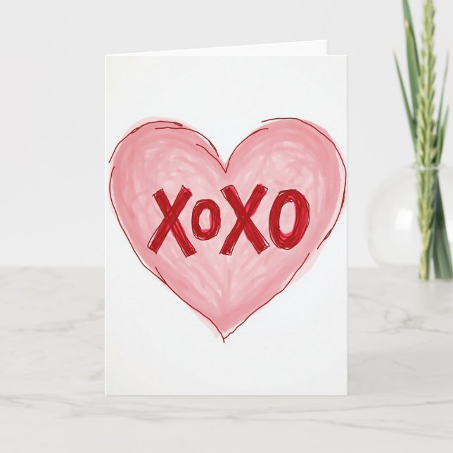 Carte d'art Xoxo sincère (Devant)