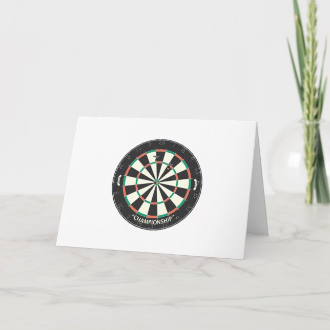Carte Dartboard & Darts: 3D Model: (Devant)