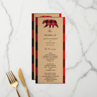Carte d'artisanat Vintage Plaid Red Buffalo