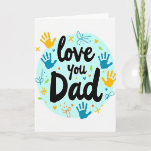 Carte d'artwork Papa je t'aime