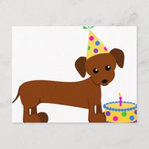 Carte DaschundBDay