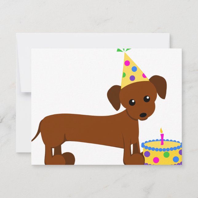 Carte DaschundBDay (Devant)