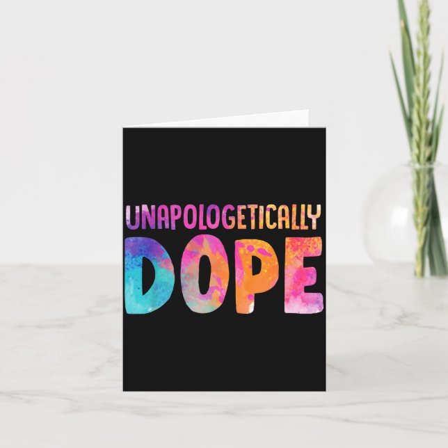 Carte Dashiki Color Unalogetically Melanin Christmas Gif (Devant)