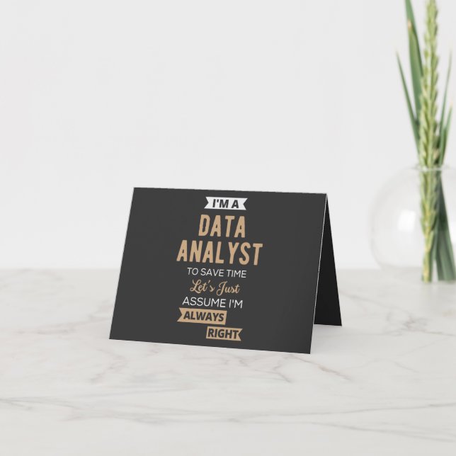 Carte Data Analyst (Devant)