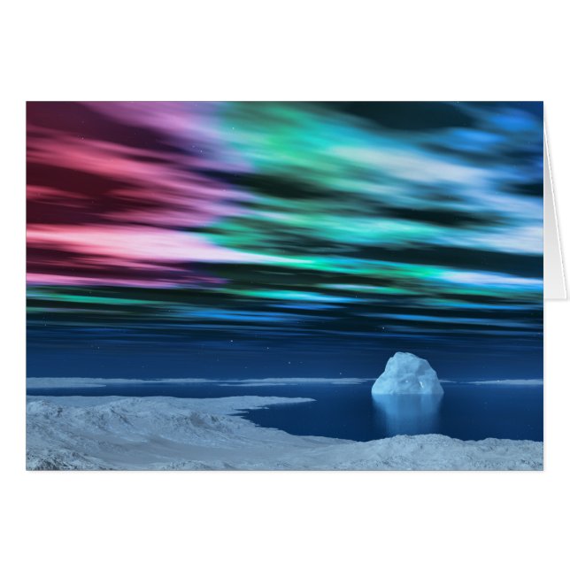 Carte d'aube minuit (Devant horizontal)