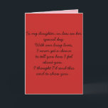 Carte Daughter-in-law birthday card.<br><div class="desc">Buthday passive agressive from mother-in-law.</div>