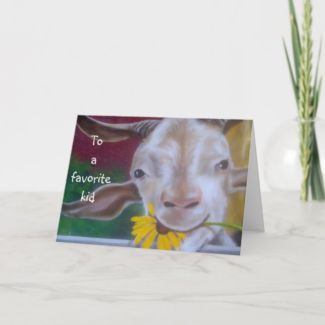 CARTE DAUGHTER-TO A FAVORITE KID (Devant)