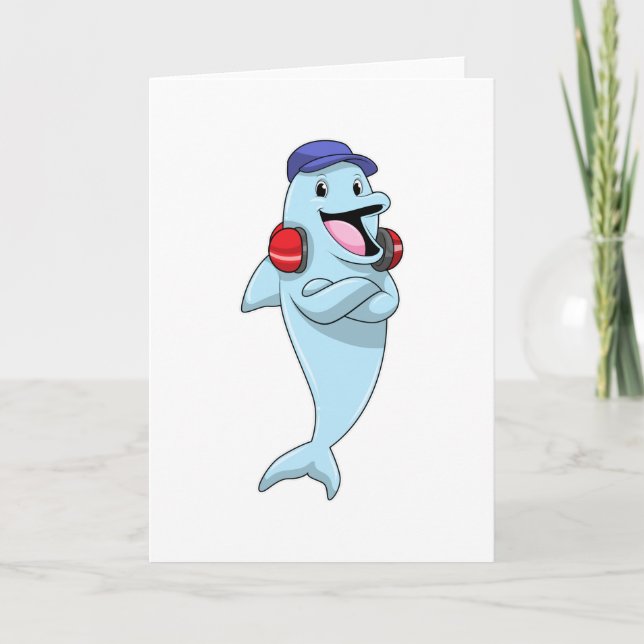 Carte Dauphin à l'écoute de la musique (Devant)