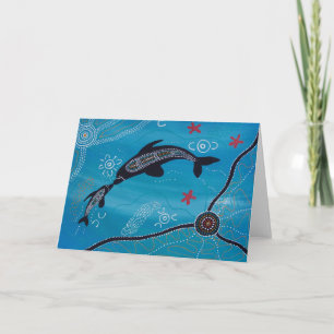 Carte Dauphin & Calf Dream