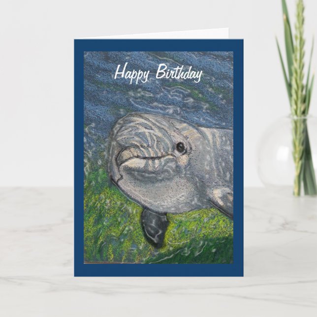 Carte Dauphin sous l'eau : Personne la plus froide que j (Devant)