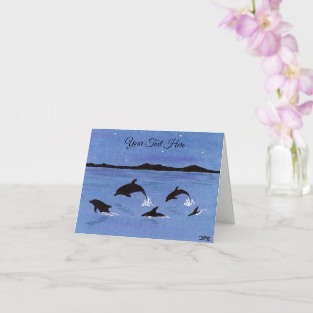 Carte Dauphins (Orchidée)