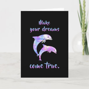 Carte Dauphins Dauphin Animal Mer Océan Eau Cadeau Drôle