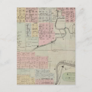 Carte d'Austin, comté de Mower, Minnesota