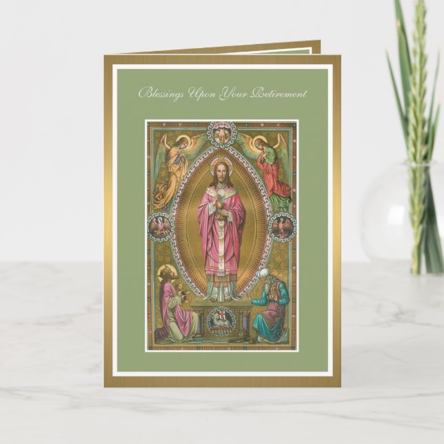 Carte d'autel de sacerdoce de retraite Jésus (Devant)
