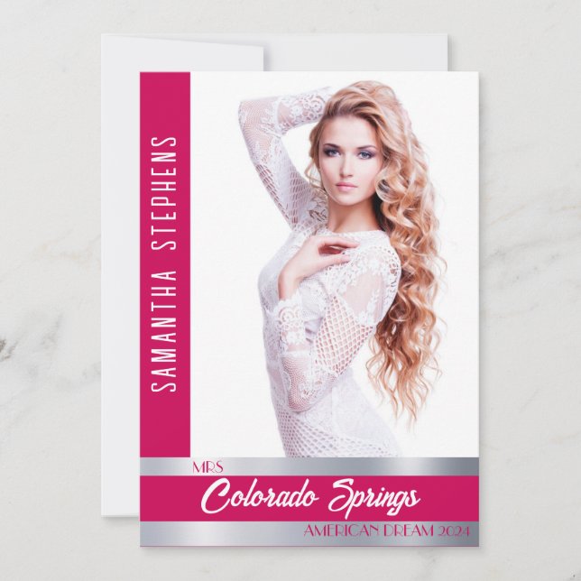 Carte d'autographe Berry Shine pour concours de be (Devant)