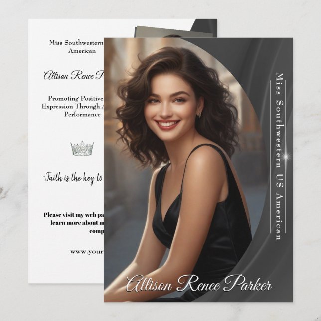 Carte d'autographe de concours Sunburst Shimmer Ph (Devant / Derrière)