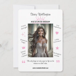 Carte d'autographe de Miss Concours Rencontre & Éc