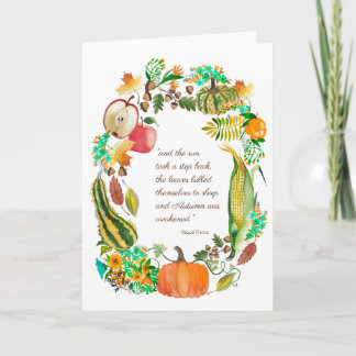 Carte d'automne Art pour la charité