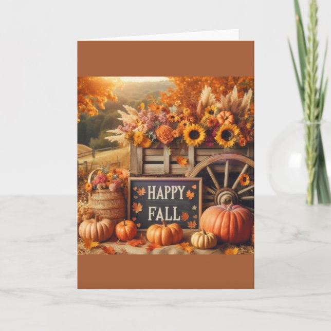 Carte d'automne, Carte d'automne, Carte de saison  (Devant)