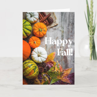 Carte d'automne, Carte de saison d'automne, Automn