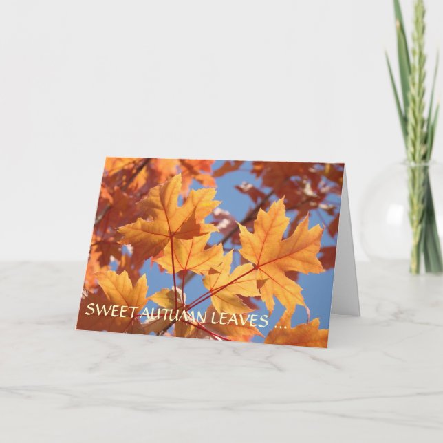 CARTE D'AUTOMNE Grand-mère la plus chère Personnal (Devant)