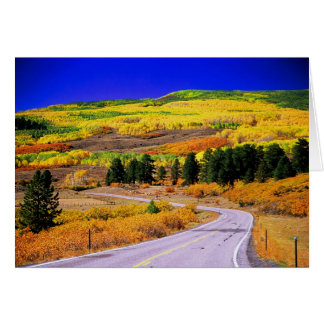 Carte d'automne pittoresque Byway 12 Utah