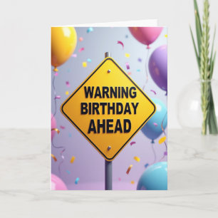 Carte d'avertissement d'anniversaire