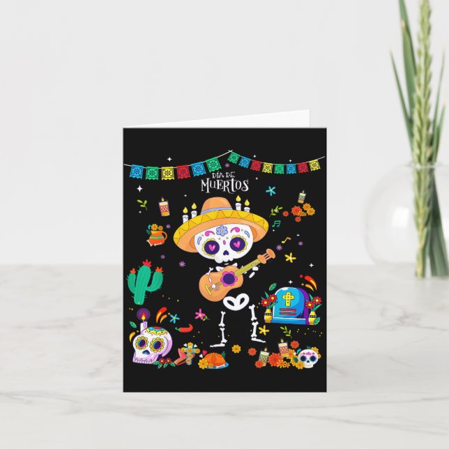 Carte Day Of The Dead Kids Boys 2025 Dia De Los Muertos  (Devant)