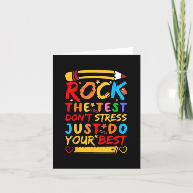 Carte Day Rock Le Test Funky Enseignant Test Ex (Devant)
