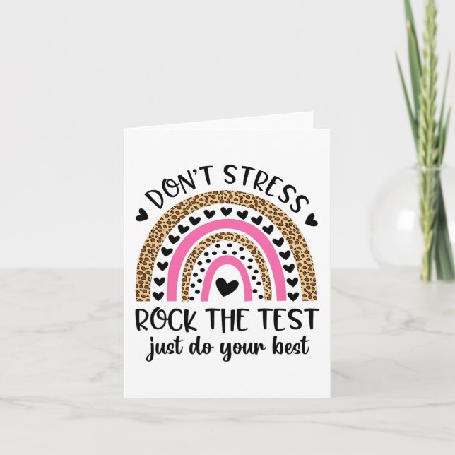 Carte Day Rock Le Test Rainbow Teacher Da test Da (Devant)