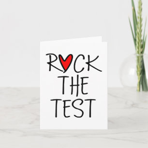 Carte Day Rock The Test Teacher Test Day Funny Teache