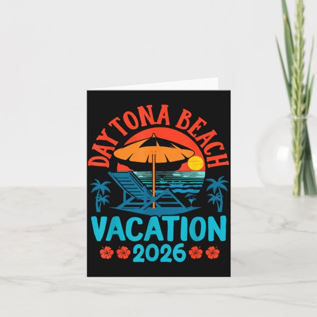 Carte Daytona Beach Florida 2026 Family Vacation Summer  (Devant)