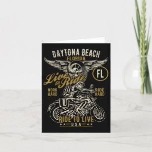 Carte Daytona Beach Florida Usa Moto Distressed De