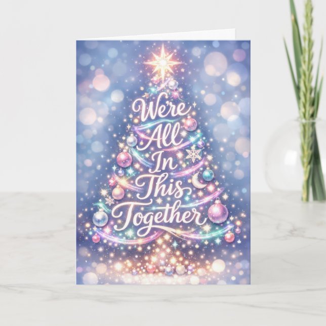 Carte Dazzling Family Christmas Tree (Devant)