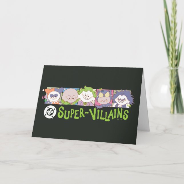 Carte DC Super-Villains Cartoon Lineup (Devant)