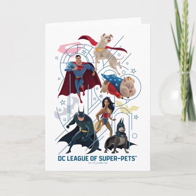 Carte DC Trinity Heroes & Super-Pets (Devant)