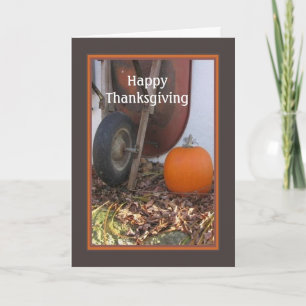 Carte d'Citrouille de Thanksgiving et carte de vac