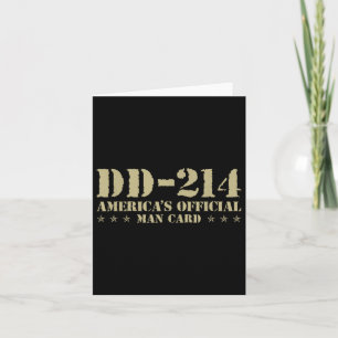 Carte Dd-214 America' ; s Official Man Card Veteran D
