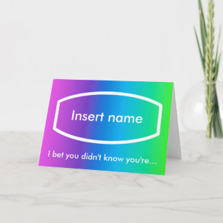 Carte de 100 000 000 secondes (avant personnalisée