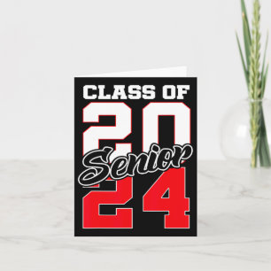 Carte De 2024 Senior 24 Shirt High School Graduation Gif